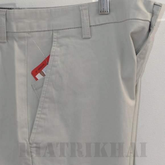 Tan NWT Mens Flat-Front Chino Shorts Chaps - Picture 9 of 9
